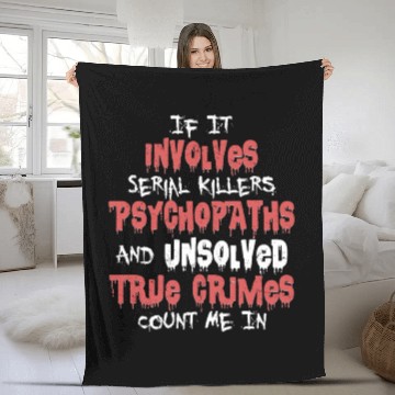Discover True Crime Podcast Murder Show Serial Killer Fleece Blankets