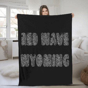 Discover Red Wave Wyoming Fleece Blankets