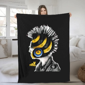 Discover Tiger punk Fleece Blankets