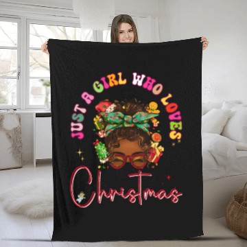 Discover Cute Festive Christmas Holidays Gift for Women Fleece Blankets
