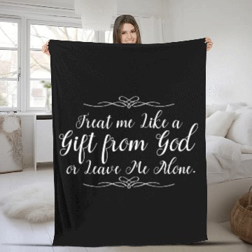 Discover Religious Christian Treat Me Like A Gift From God Fleece Blankets
