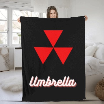 Discover Fun Fleece Blankets , resident evil , umbrella Fleece Blankets