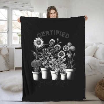 Discover Certified Plant Mom Fleece Blankets
