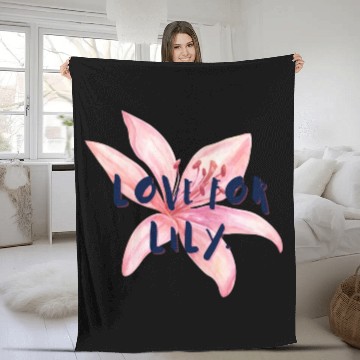 Discover Love For Lily Fleece Blankets