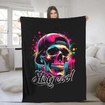 Discover Totenkopf Stay cool Fleece Blankets