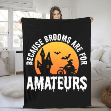 Discover Funny Biker Motorcycle Enthusiast Fleece Blankets