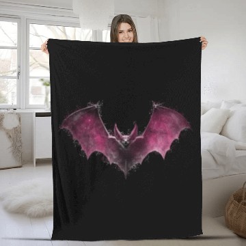 Discover Gothic Bat Occult Space Galaxy Vampire Goth Alt Ae Fleece Blankets