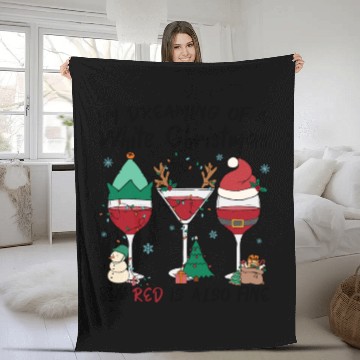 Discover I'm Dreaming Of A White Christmas Fleece Blankets
