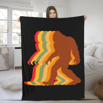 Discover Retro Bigfoot Fleece Blankets