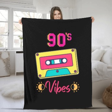 Discover 90s vibes nostalgia Fleece Blankets