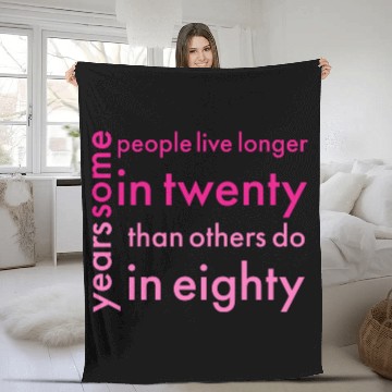 Discover doctor who quotes ,some people live longer in twen Fleece Blankets