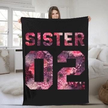 Discover COUPLE FLOWER SISTER 02 Fleece Blankets