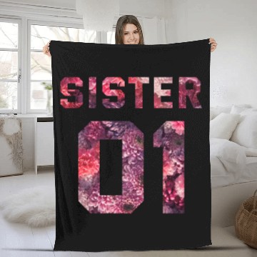 Discover COUPLE FLOWER SISTER 01 Fleece Blankets