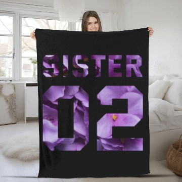 Discover COUPLE FLOWER SISTER 02 Fleece Blankets