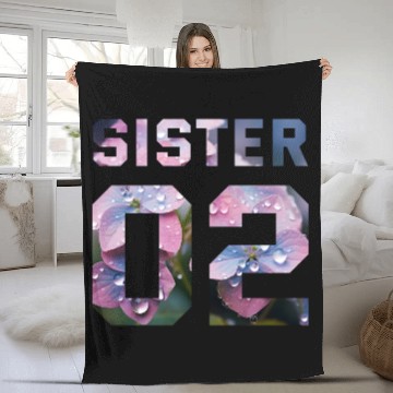 Discover COUPLE FLOWER SISTER 02 Fleece Blankets