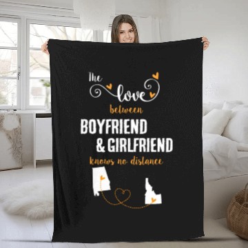 Discover Love Between BF And GF Albm To Idaho Gift Fleece Blankets