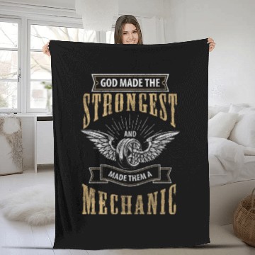 Discover Mechanic Workshop Mechatronics Engineer Hobbyist Fleece Blankets