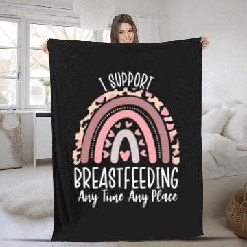 Discover Funny Breastfeeding Lactation Specialist Pumping Fleece Blankets