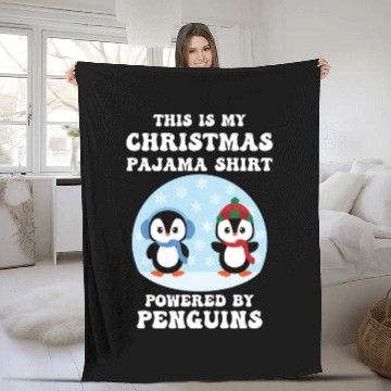 Discover Christmas pajama Fleece Blankets powered by Penguins