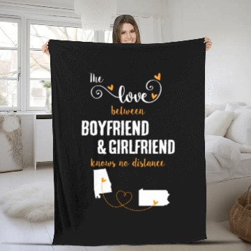 Discover Love Between BF And GF Albm To Pennsylvania Fleece Blankets