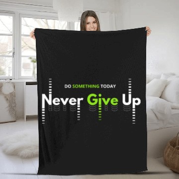 Discover Men's And Women's Print Do Something Today Fleece Blankets
