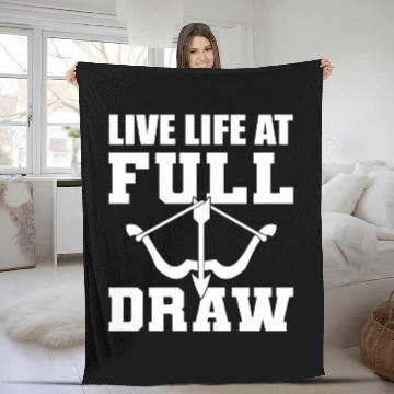 Discover Archery Life Archery Technician Fleece Blankets