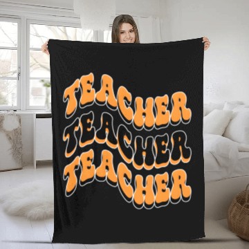 Discover Teacher Best Teacher Ever Teacher Back To School Fleece Blankets