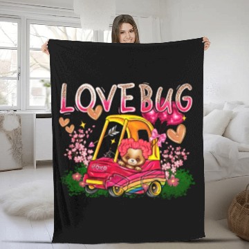 Discover Love Bug Fleece Blankets