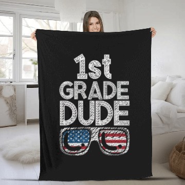 Discover Kindergarten Teacher Funny Student 1st Graduation Fleece Blankets