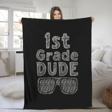 Discover Kindergarten Teacher Funny Student 1st Graduation Fleece Blankets