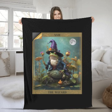 Discover he Wizard Comfort Colors Oversized Fleece Blankets, Frog Ta