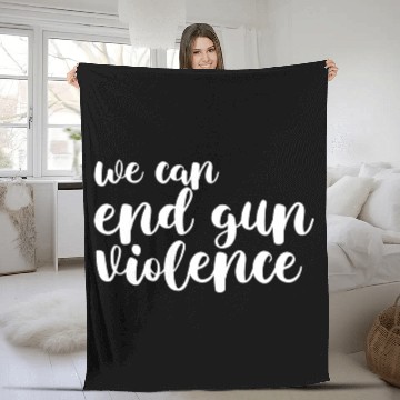 Discover We Can End Gun Violence Awareness Day Wear Orange Fleece Blankets
