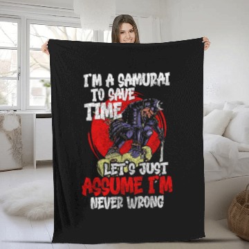 Discover Fighter Martial Arts Fighter Katana Fleece Blankets