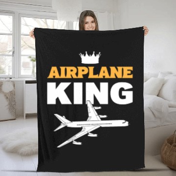 Discover Airplane King Soldiers Or Armed Forces Gift Fleece Blankets