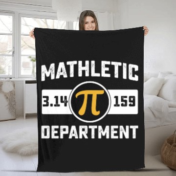 Discover Mathletic Department Pi Day Math Fleece Blankets