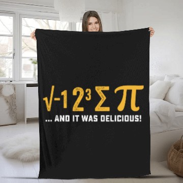 Discover I Ate Some Pie And It Was Delicious Pi Day Math Fleece Blankets
