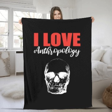 Discover I Love Anthropology Science Teacher Gift Fleece Blankets