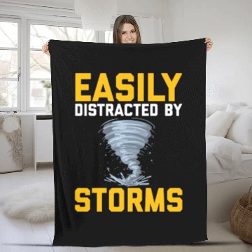Discover Storm chasers Fleece Blankets