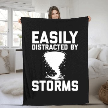 Discover Storm Chaser Father's Day | Meteorologist Storms Fleece Blankets