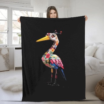 Discover Japan Crane Pirate Buzzy Dice Streetwear Fleece Blankets