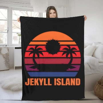 Discover Jekyll Island Vacation Fleece Blankets
