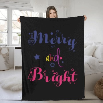 Discover Merry and Bright Christmas Fleece Blankets