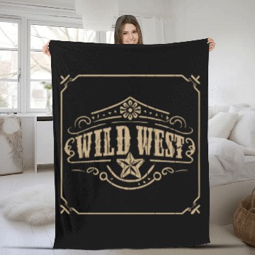 Discover Wild West Frontier Adventure Fleece Blankets