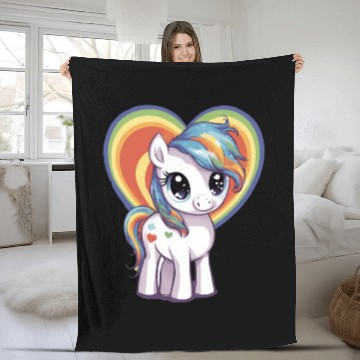 Discover Love Pony Fleece Blankets