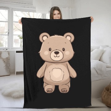 Discover Baby Brown Bear Fleece Blankets
