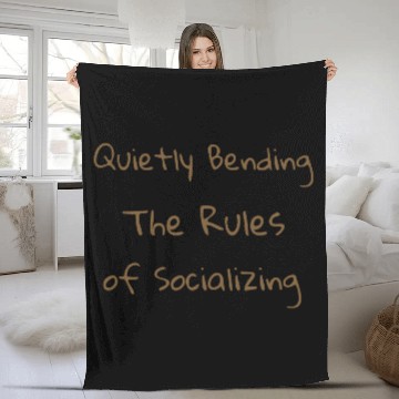 Discover Introvert Yoga Avoiding Socializing Fleece Blankets