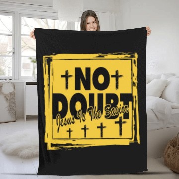 Discover Jesus Is My Savior Love Jesus Christian Christmas Fleece Blankets