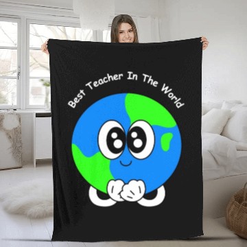 Discover Best Teacher In The World | Appreciations Gifts Fleece Blankets
