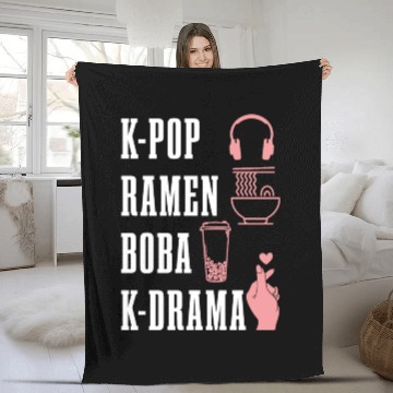 Discover K-Pop Fan Gift Korean Music K-Drama Fleece Blankets