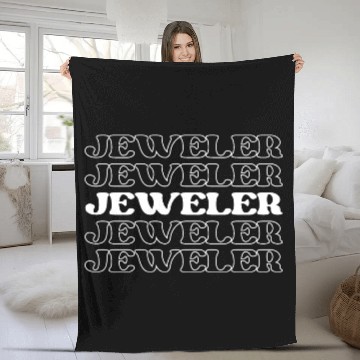 Discover Jeweler Jewelry Designer Gemologist Worker Fleece Blankets